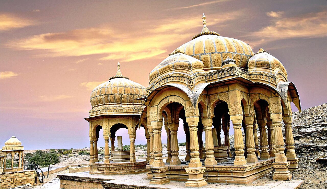 Royal cenotaphs at Bada Bagh near Jaisalmer