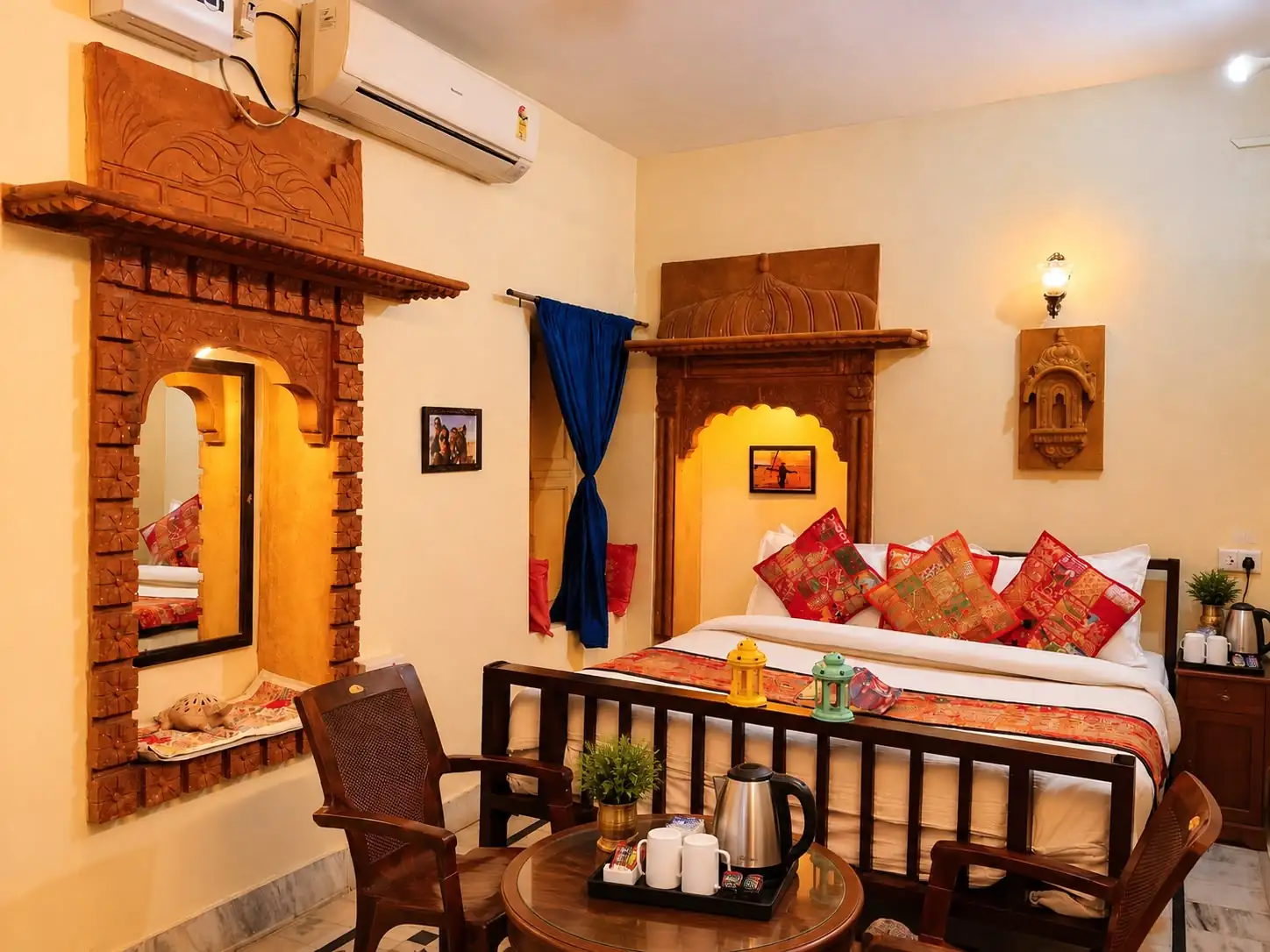 Family Deluxe Room interior at Heritage Haveli Jaisalmer
